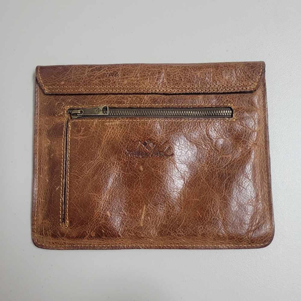 Patricia Nash Brown Leather Wallet Clutch. - Picture 2 of 14